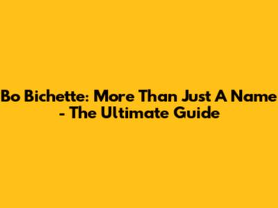 Bo Bichette: More Than Just A Name - The Ultimate Guide