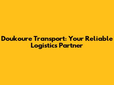 Doukoure Transport: Your Reliable Logistics Partner