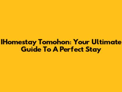 IHomestay Tomohon: Your Ultimate Guide To A Perfect Stay