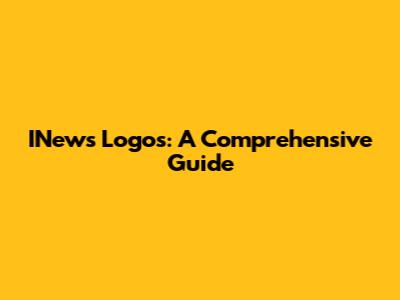 INews Logos: A Comprehensive Guide