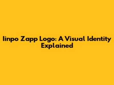 Iinpo Zapp Logo: A Visual Identity Explained