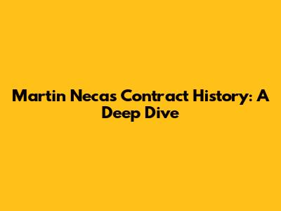 Martin Necas' Contract History: A Deep Dive