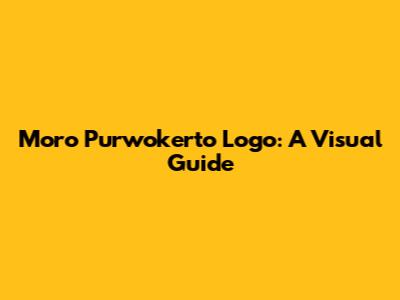Moro Purwokerto Logo: A Visual Guide