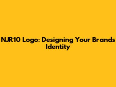 NJR10 Logo: Designing Your Brand's Identity