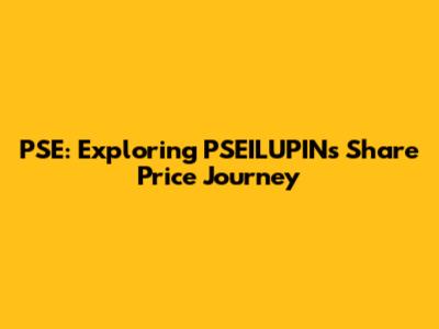 PSE: Exploring PSEILUPIN's Share Price Journey