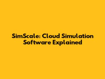 SimScale: Cloud Simulation Software Explained