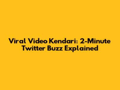 Viral Video Kendari: 2-Minute Twitter Buzz Explained